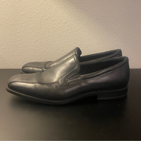 Ecco Sz 43 Men’s Black Leather Dress Shoe - Picture 6 of 11